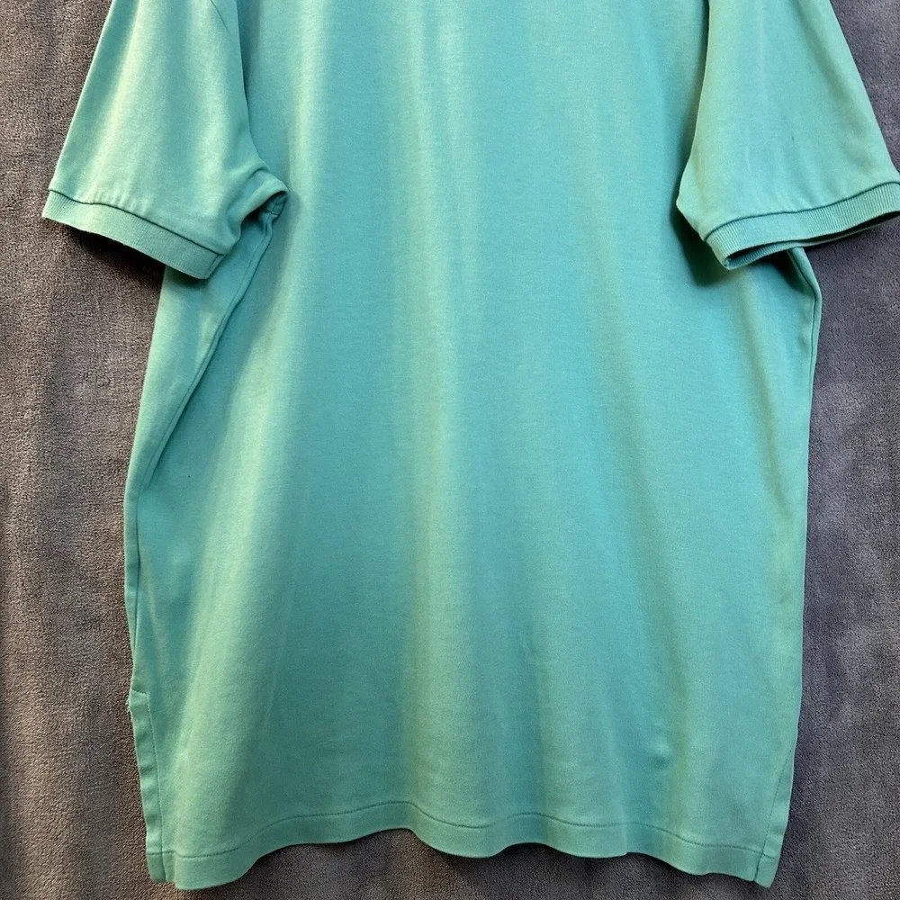 Polo Ralph Lauren Mens Large Teal Short Sleeve Purple Pony Shirt